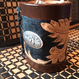 Leather koozie